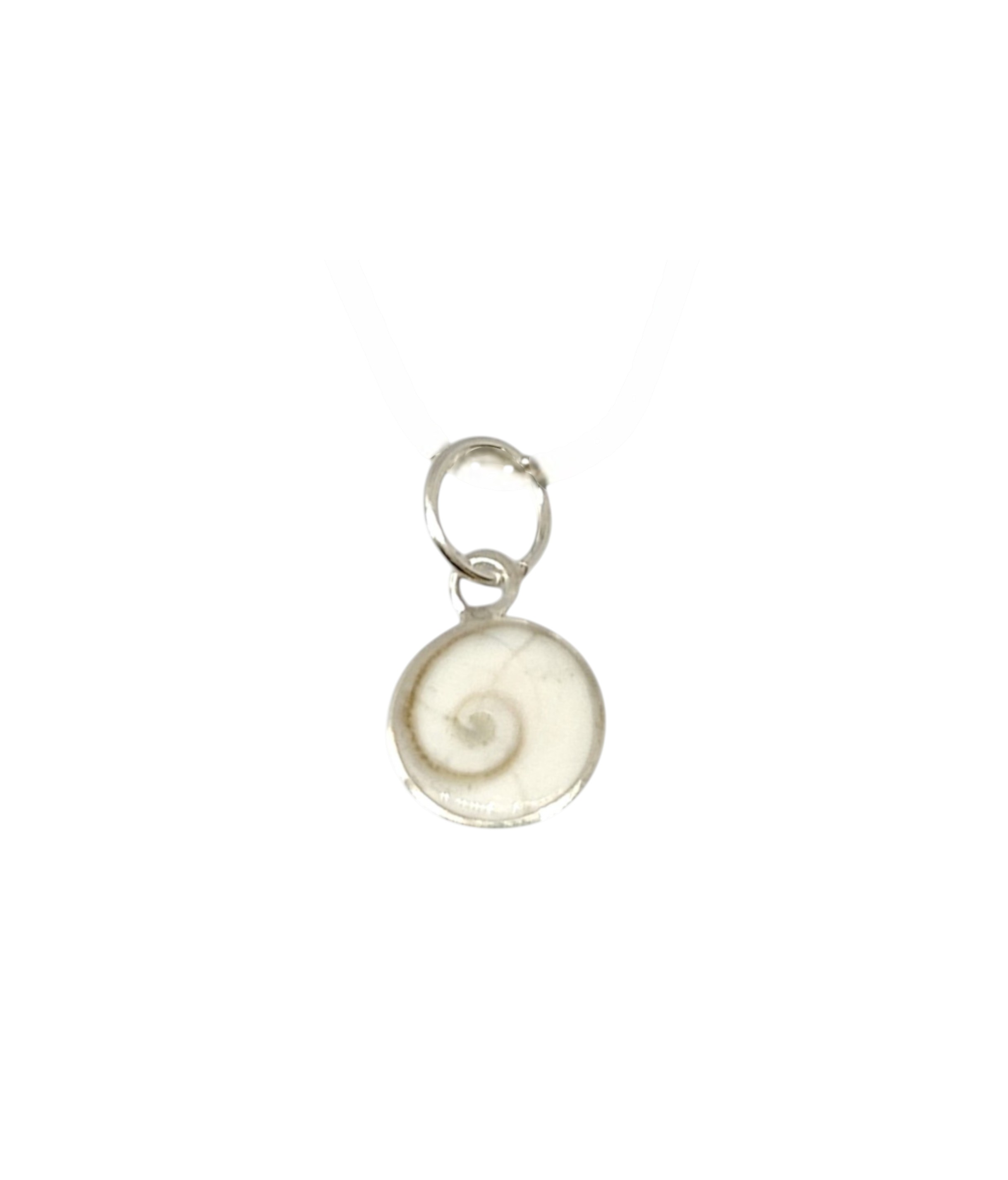 Pure 925 Sterling Silver Shiva Eye Shell Pendant Necklace Natural Spiral Shell Jewelry For Unisex (pack of 1)