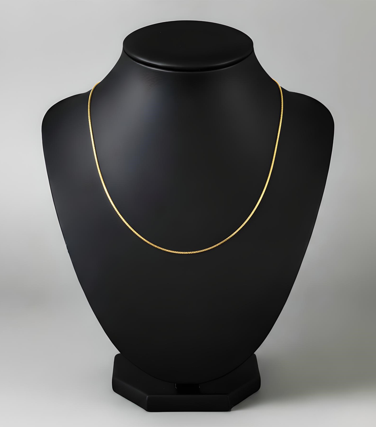 Pure 925 Sterling Silver Elegant Chain Necklace, Color Gold For Women,Girl