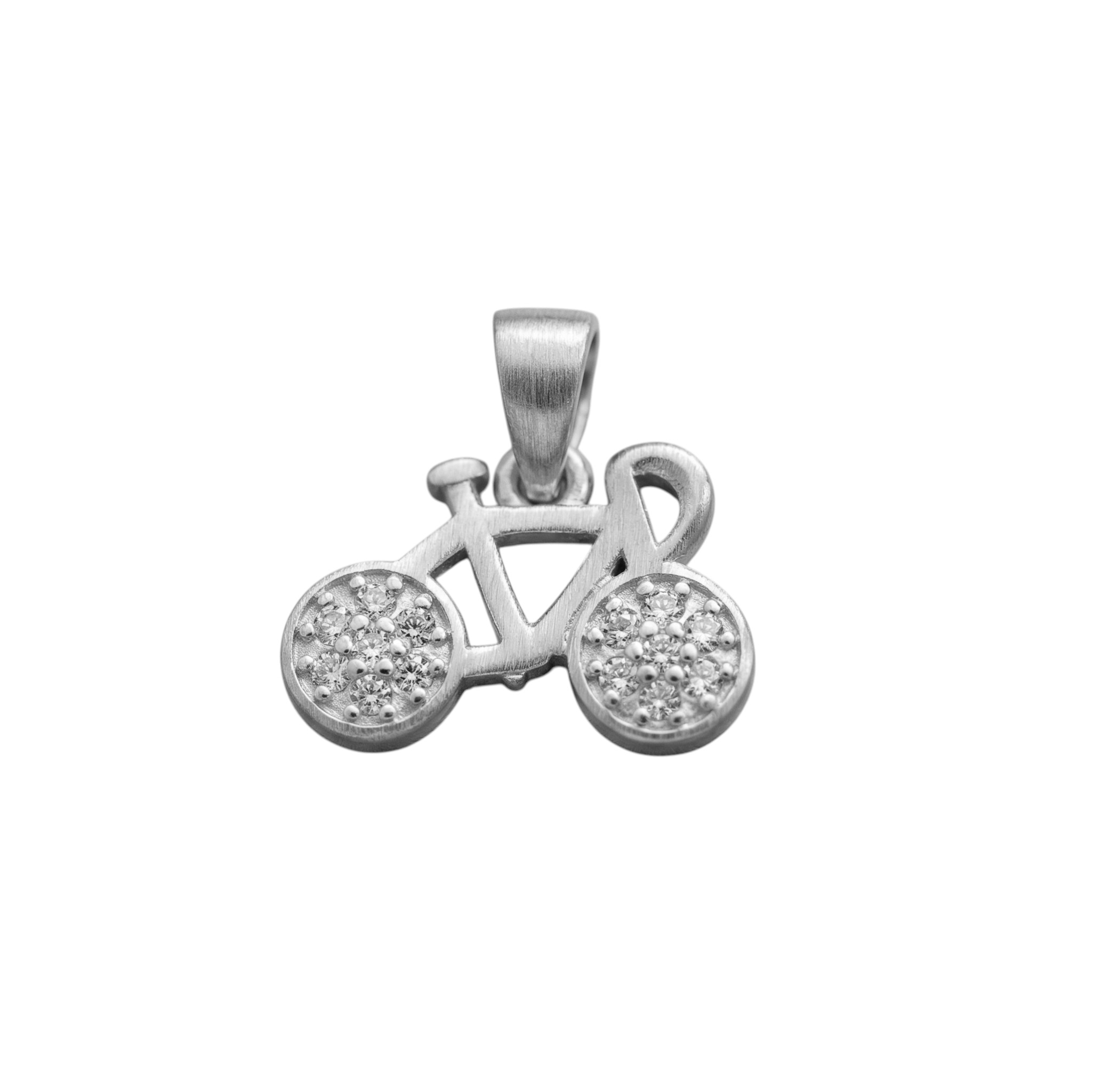 Pure 925 Sterling Silver Bicycle Pendant For cycle lover, for unisex