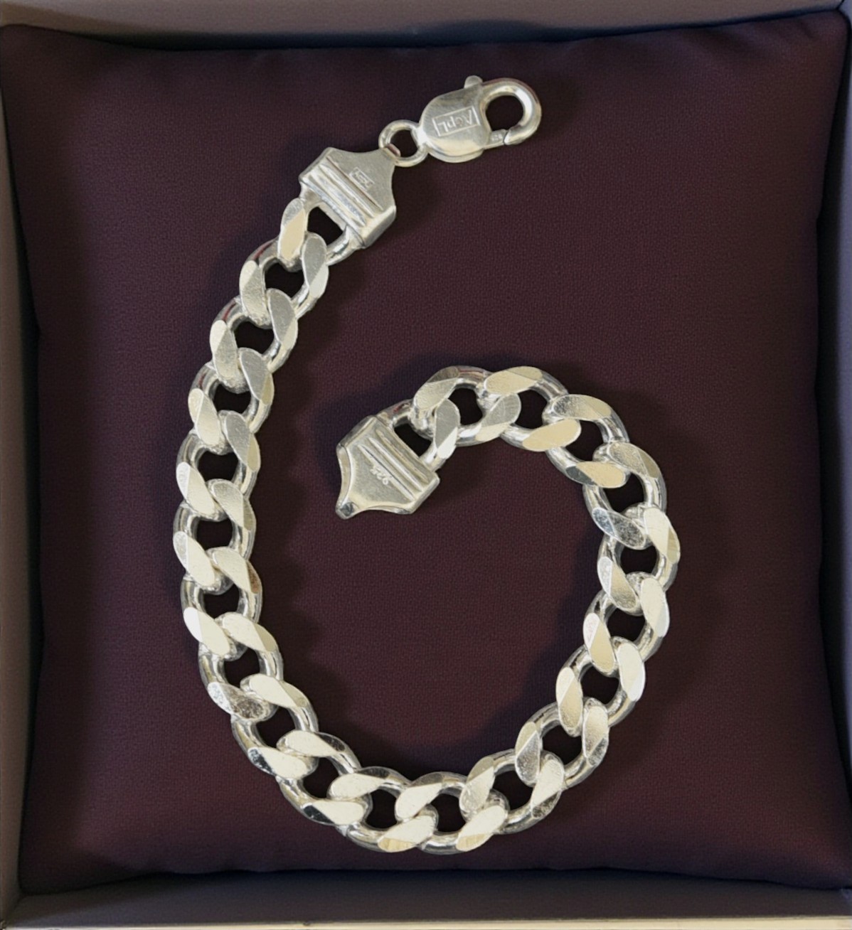 Silver Cuban Chain Bracelet