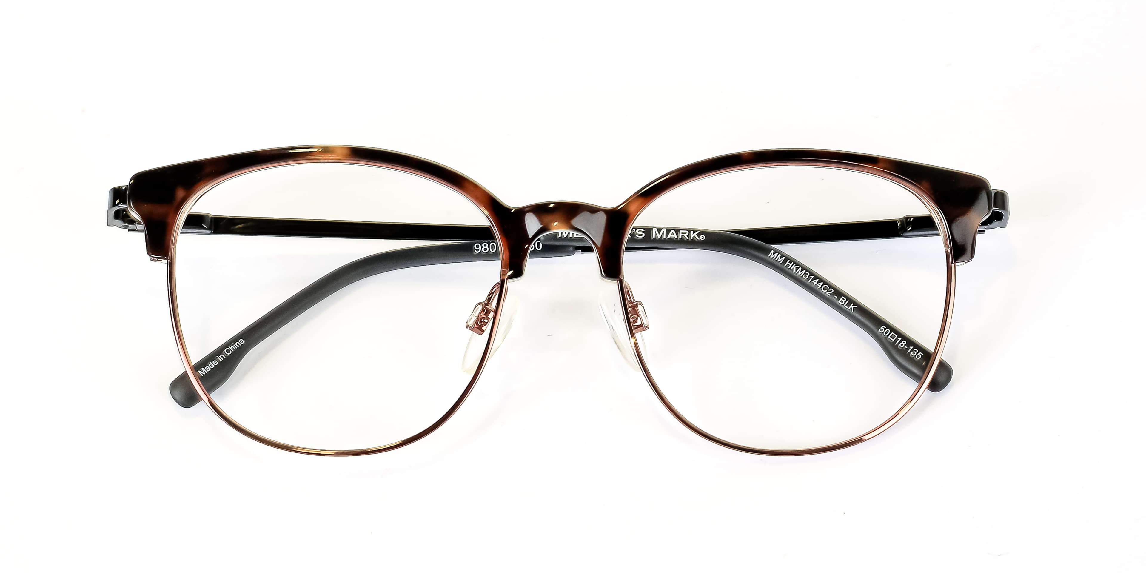 Member's Mark Retro Round Eyeglasses | Tortoise Shell & Gold
