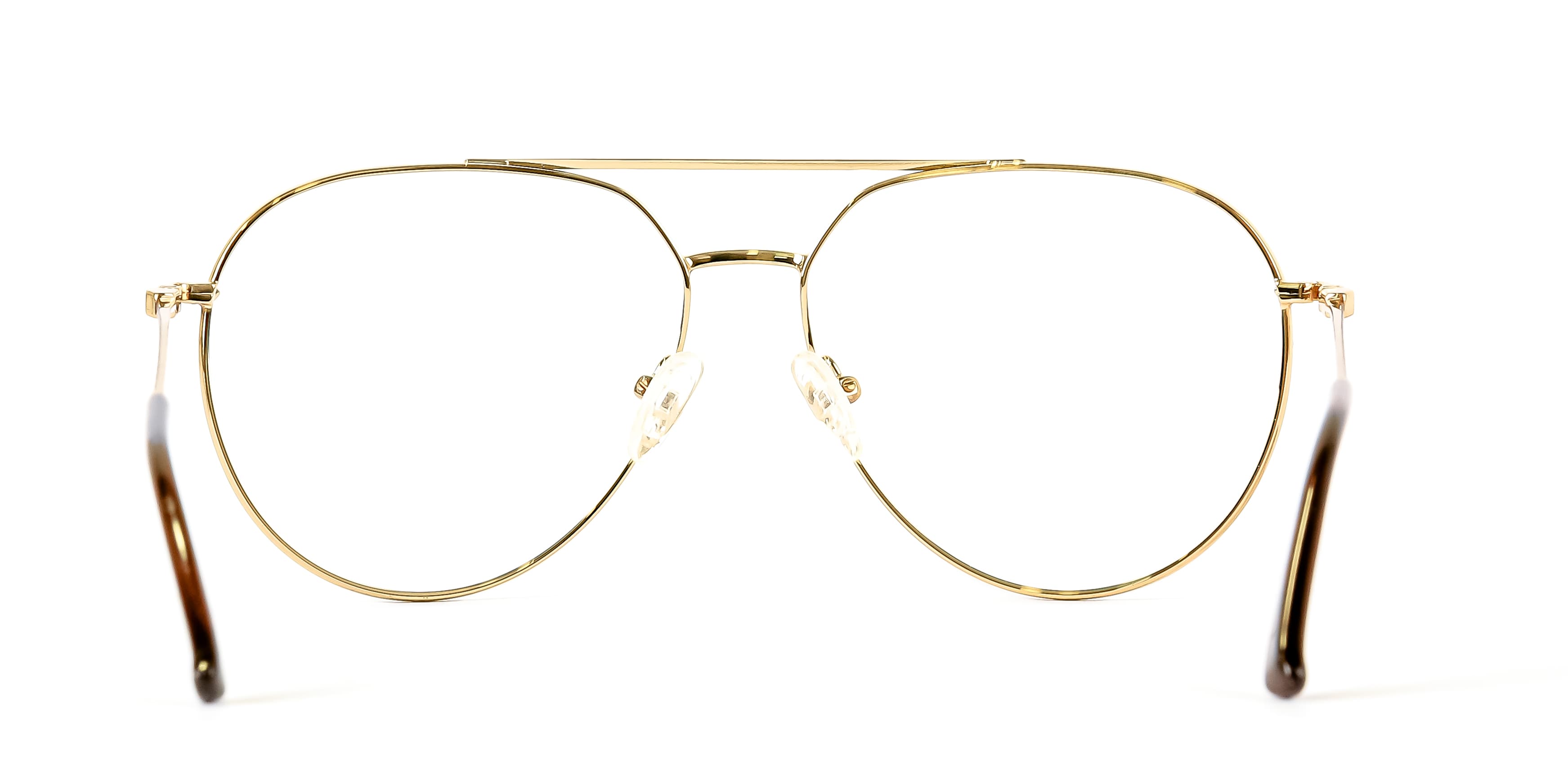 MUSTANG Vintage Aviator Optical Frames | Polished Gold