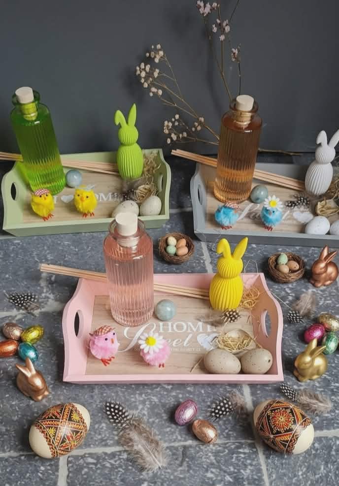 Diffuseur sur plateau décoratif de Pâques