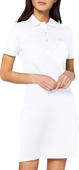 فستان بولو أبيض