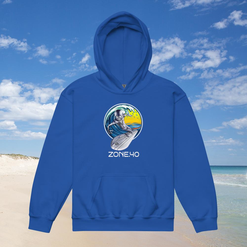 Sweat à capuche enfant unisexe "E-T Silver surfer"
