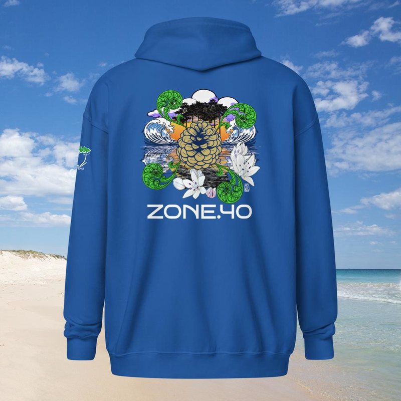 Sweat à capuche zippé unisexe "Nature"