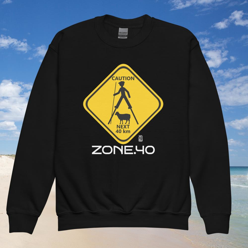 Sweat enfant col rond unisexe "Panneau"