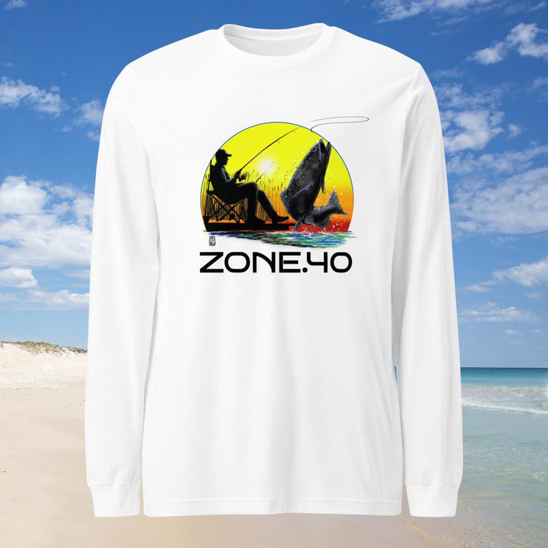 T-shirt homme manches longues "Pêche"