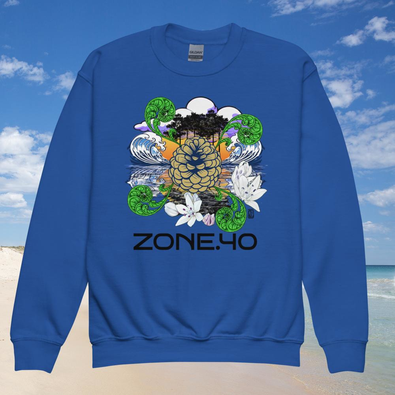 Sweat enfant col rond unisexe "Nature"
