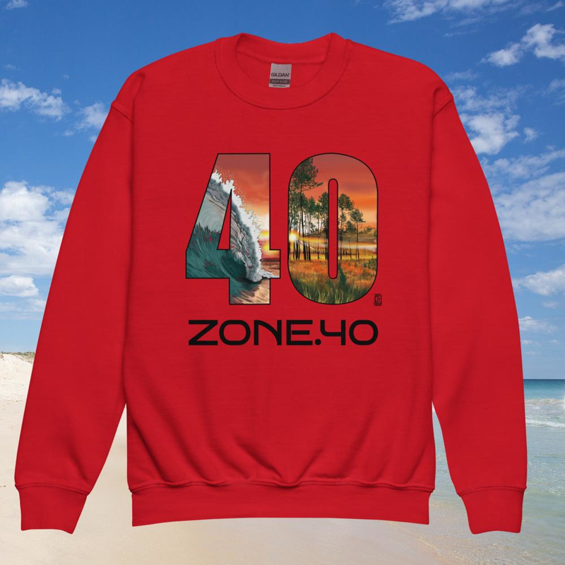 Sweat enfant col rond unisexe "40"