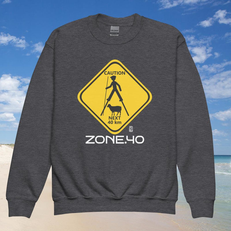 Sweat enfant col rond unisexe "Panneau"