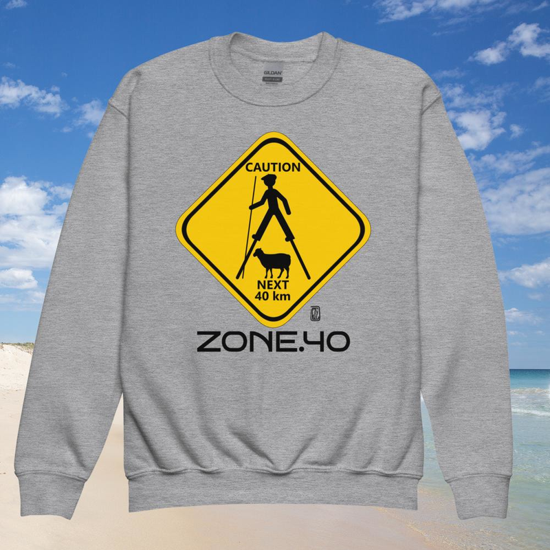 Sweat enfant col rond unisexe "Panneau"