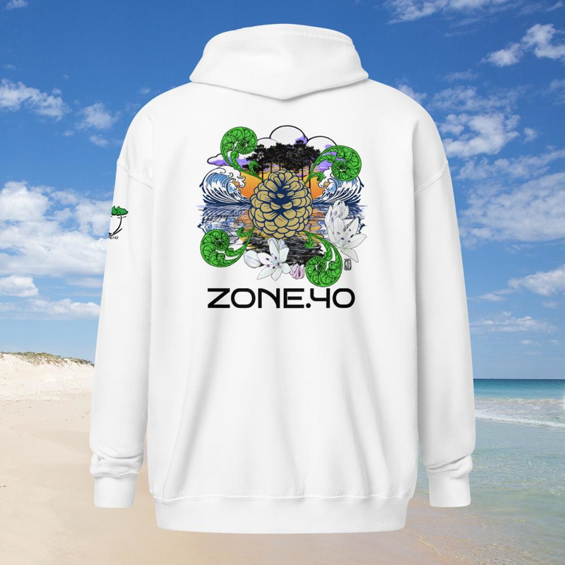 Sweat à capuche zippé unisexe "Nature"