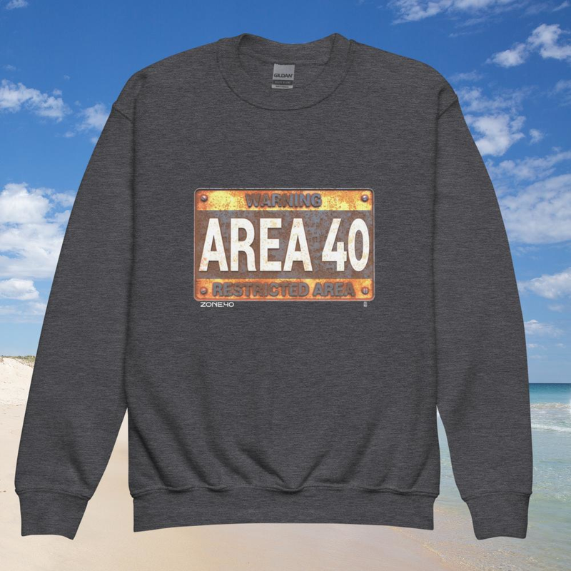 Sweat enfant col rond unisexe "AREA 40"