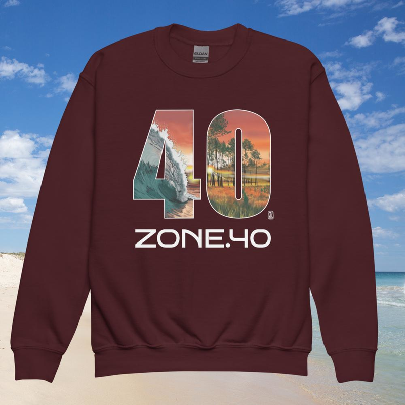 Sweat enfant col rond unisexe "40"