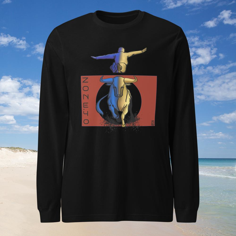 T-shirt homme manches longues "Course Landaise"