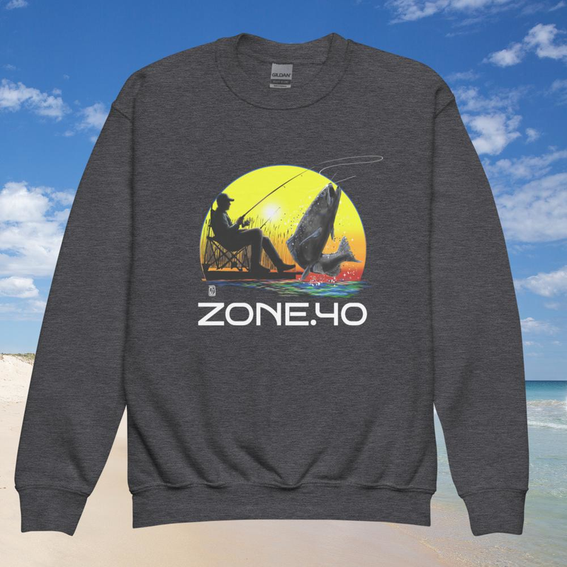 Sweat enfant col rond unisexe "Pêche"