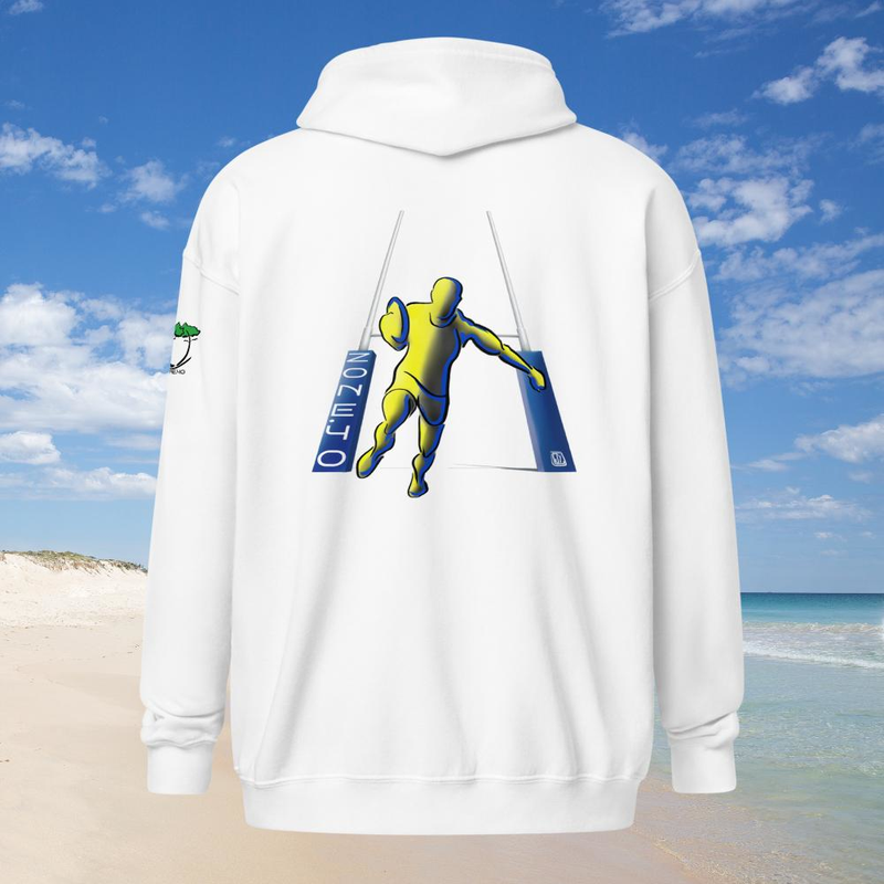 Sweat à capuche zippé unisexe "Ovalie"