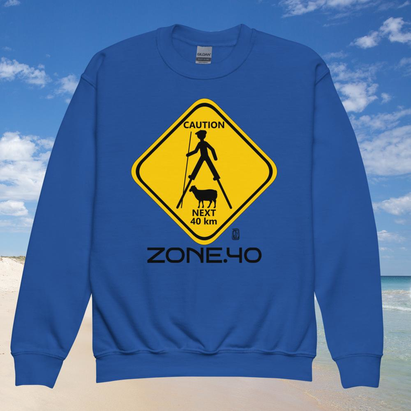 Sweat enfant col rond unisexe "Panneau"