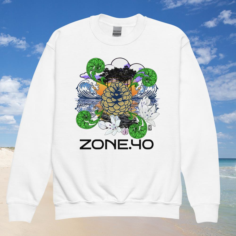 Sweat enfant col rond unisexe "Nature"