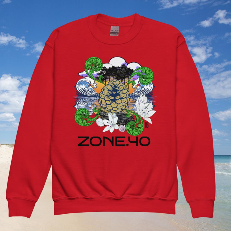 Sweat enfant col rond unisexe "Nature"