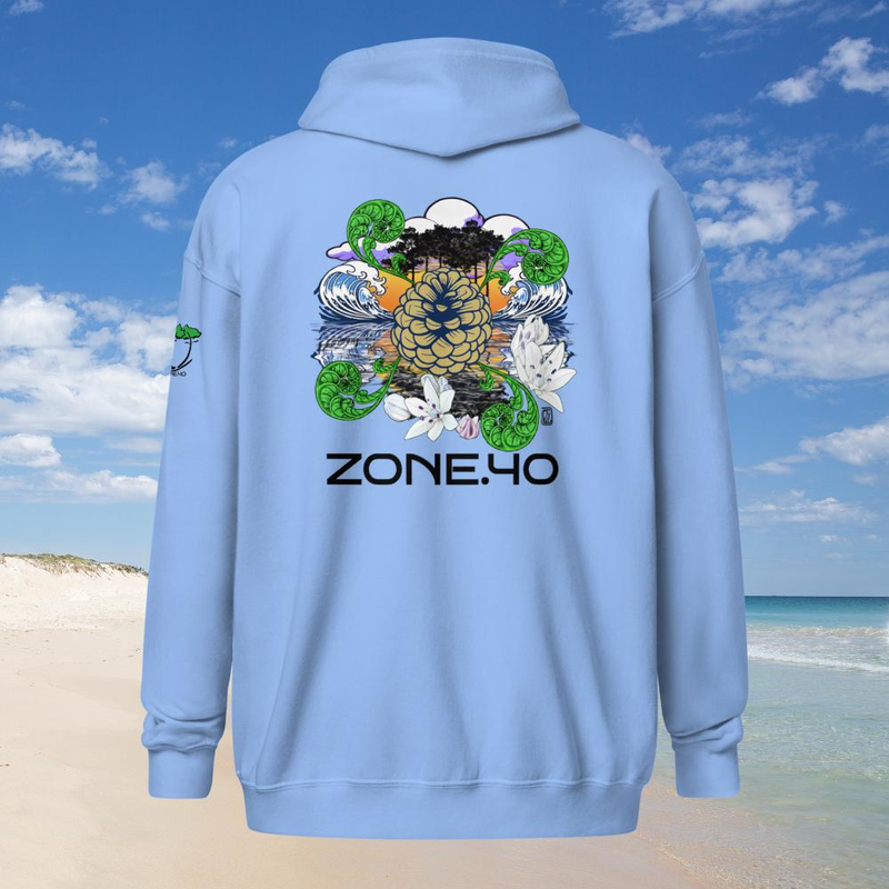 Sweat à capuche zippé unisexe "Nature"