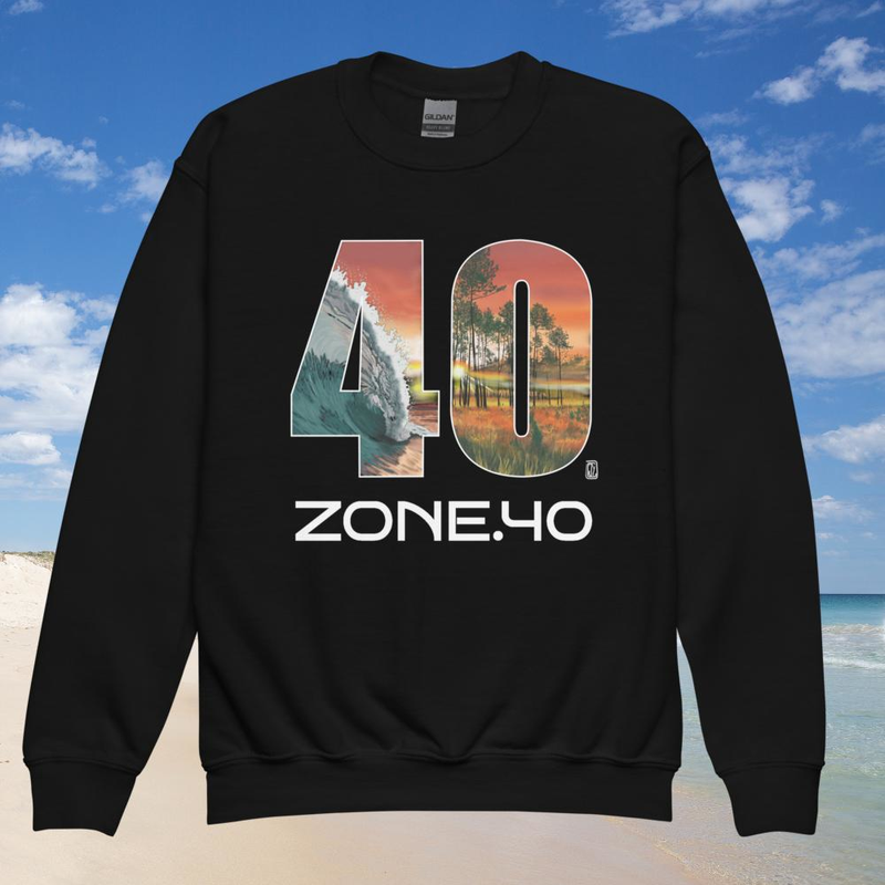 Sweat enfant col rond unisexe "40"