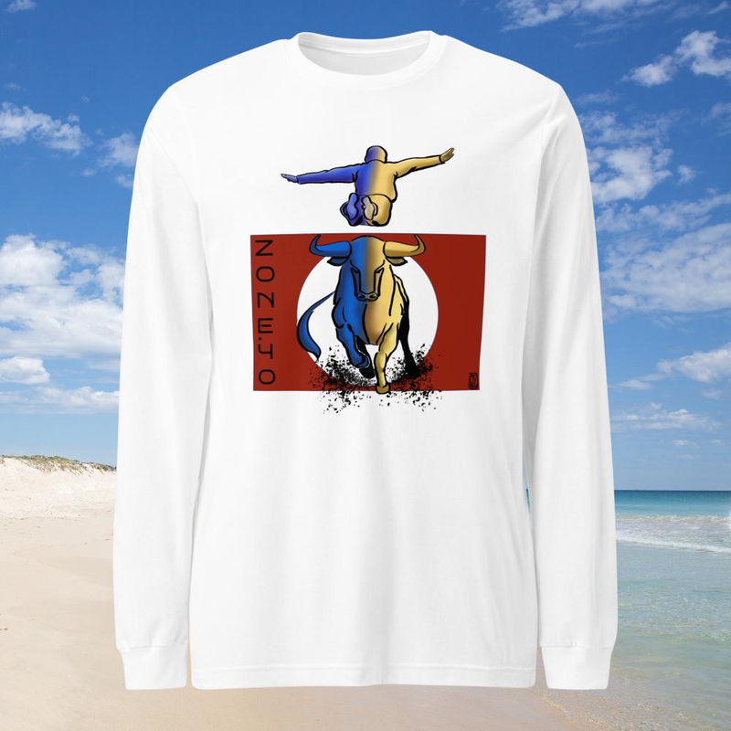 T-shirt homme manches longues "Course Landaise"
