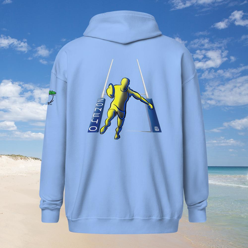 Sweat à capuche zippé unisexe "Ovalie"