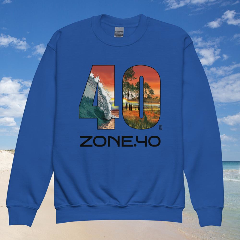 Sweat enfant col rond unisexe "40"