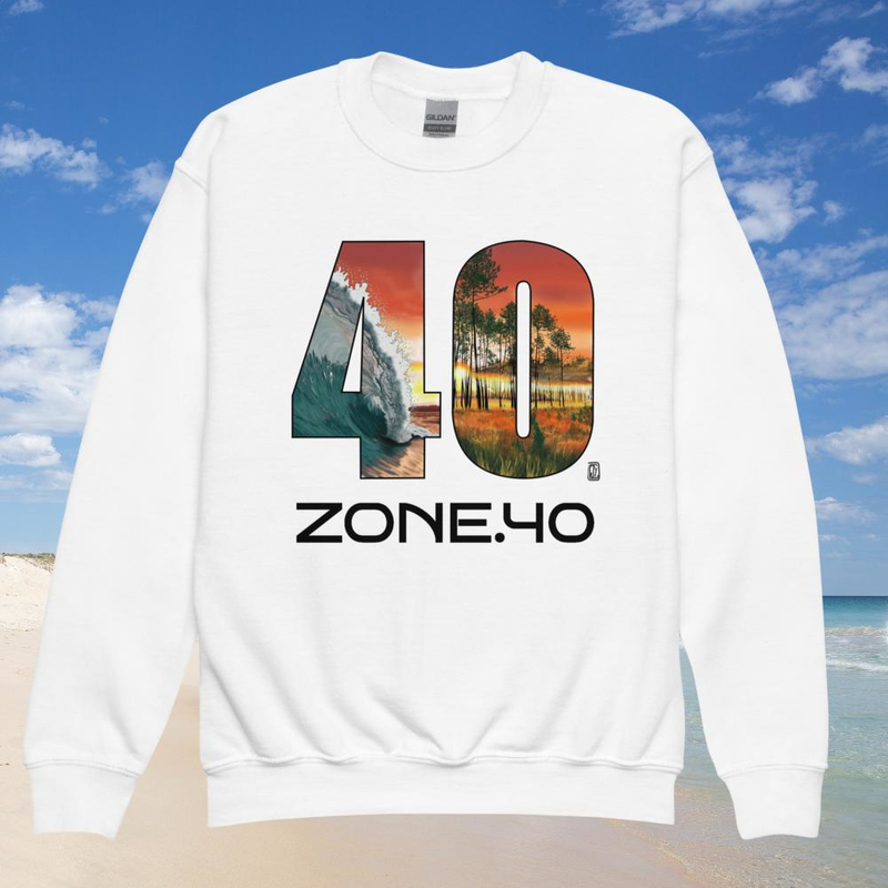 Sweat enfant col rond unisexe "40"