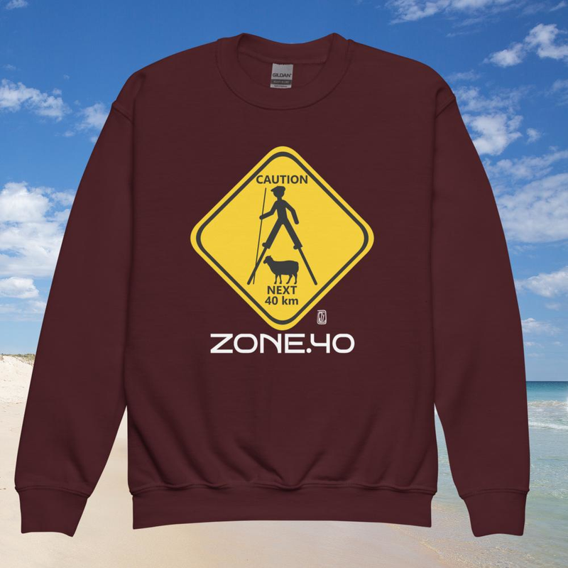 Sweat enfant col rond unisexe "Panneau"
