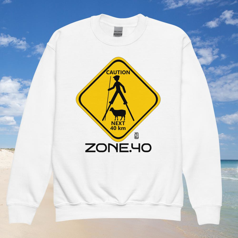 Sweat enfant col rond unisexe "Panneau"