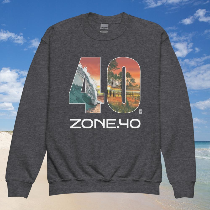 Sweat enfant col rond unisexe "40"