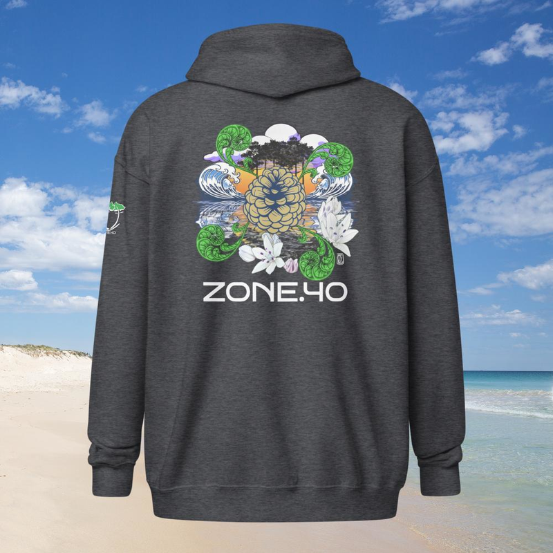 Sweat à capuche zippé unisexe "Nature"