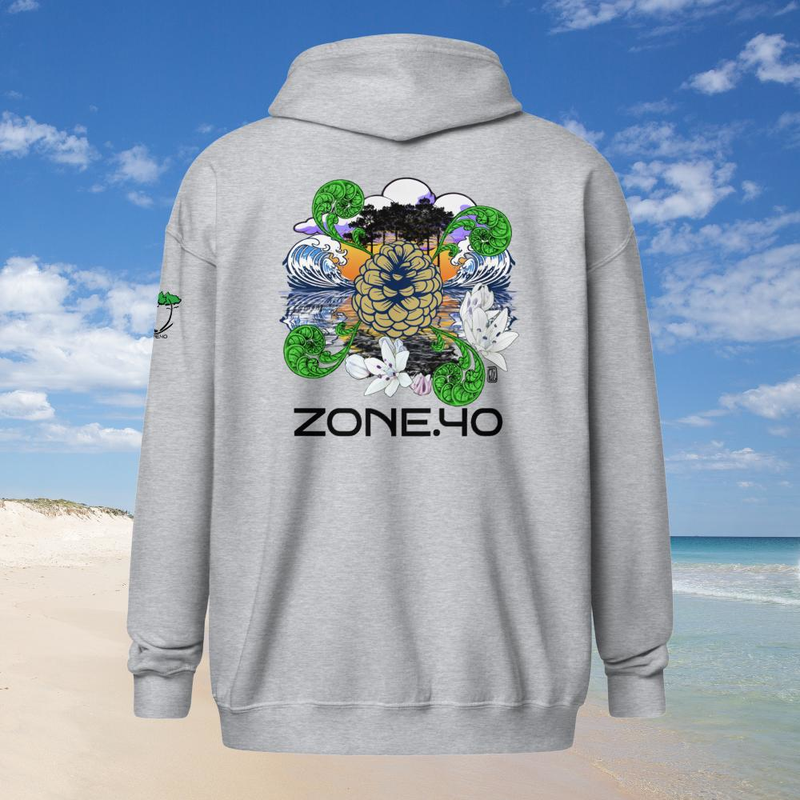 Sweat à capuche zippé unisexe "Nature"