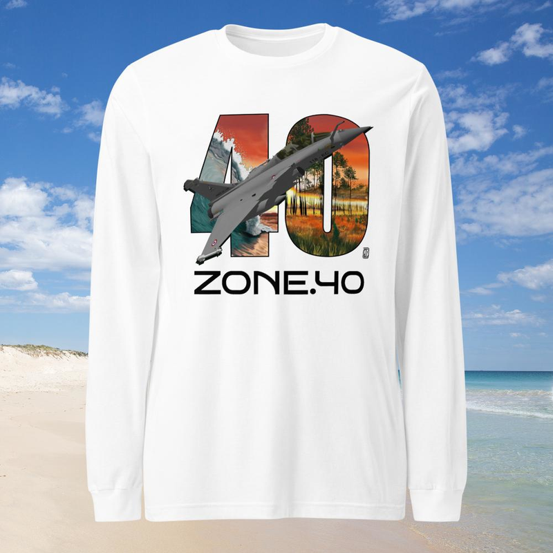 T-shirt homme manches longues "Rafale 40"
