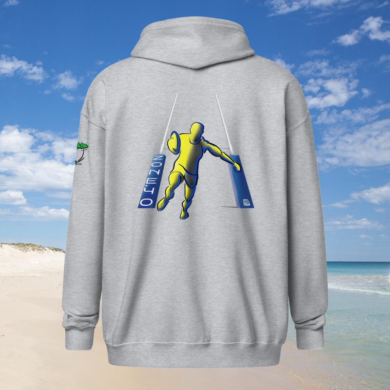 Sweat à capuche zippé unisexe "Ovalie"