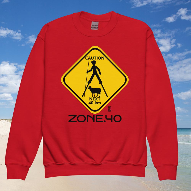 Sweat enfant col rond unisexe "Panneau"