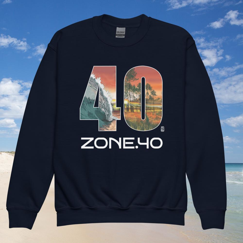 Sweat enfant col rond unisexe "40"