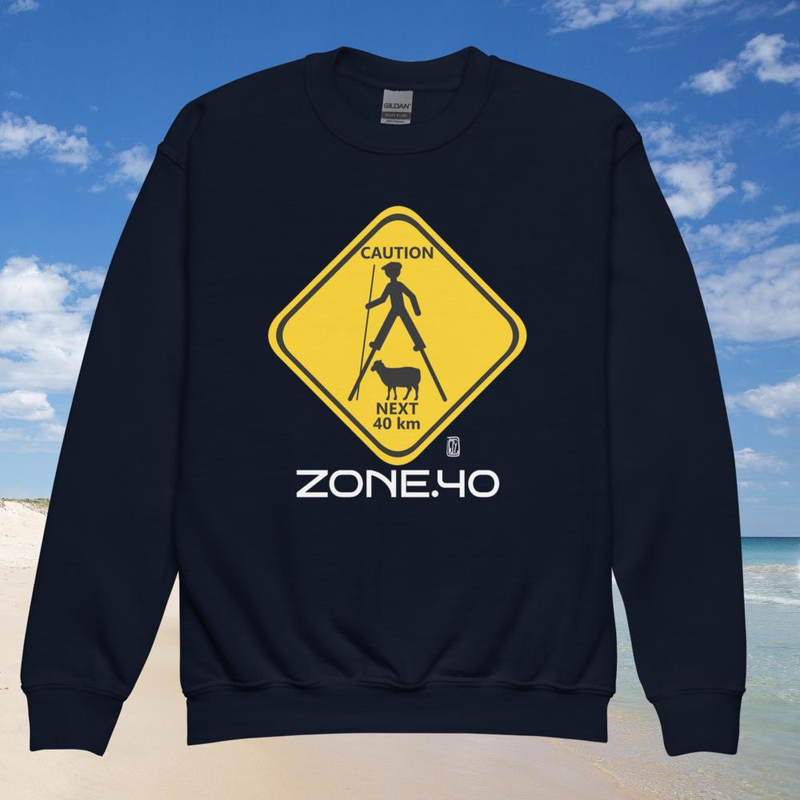 Sweat enfant col rond unisexe "Panneau"