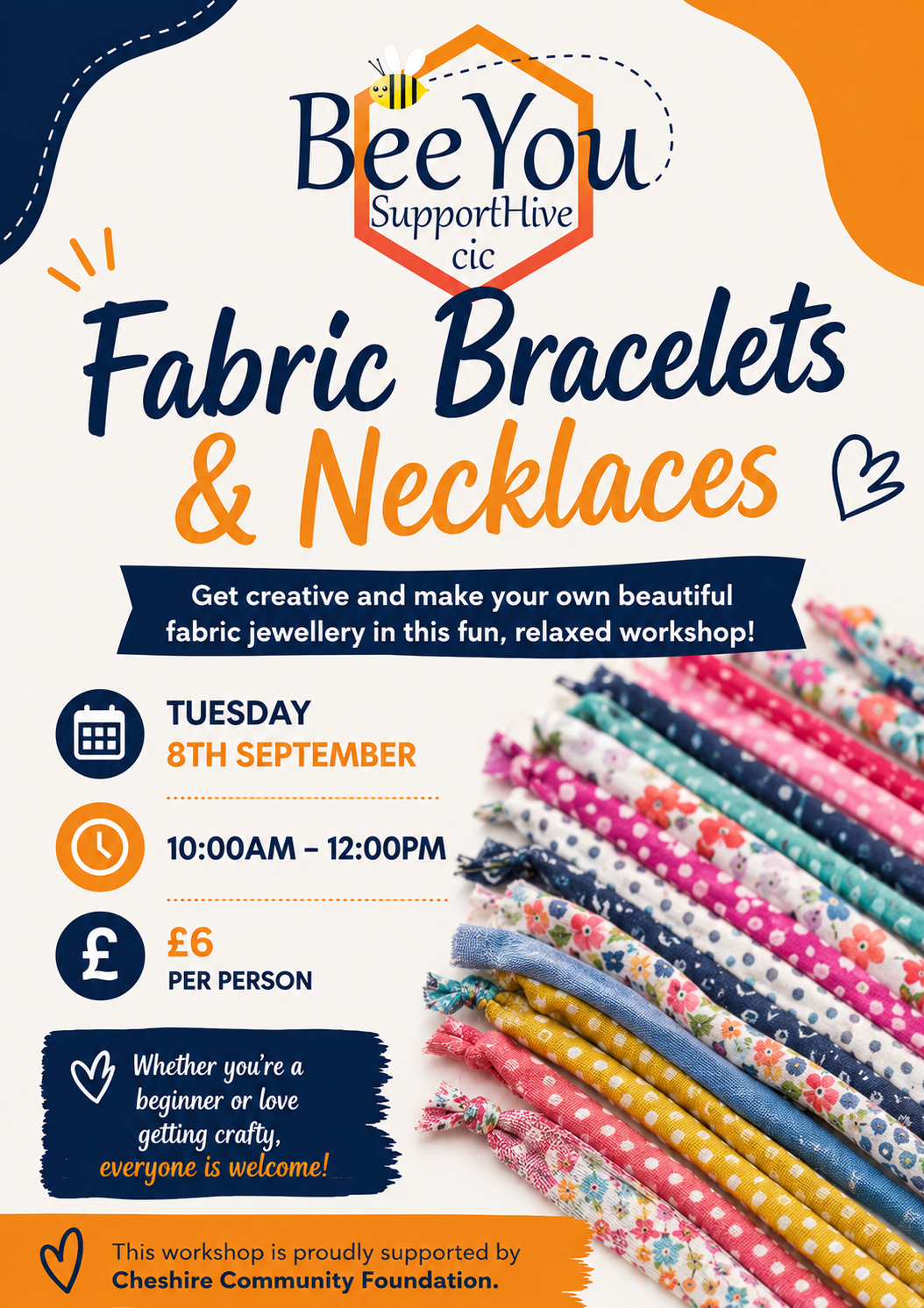 Fabric Bracelets & Necklaces Workshop