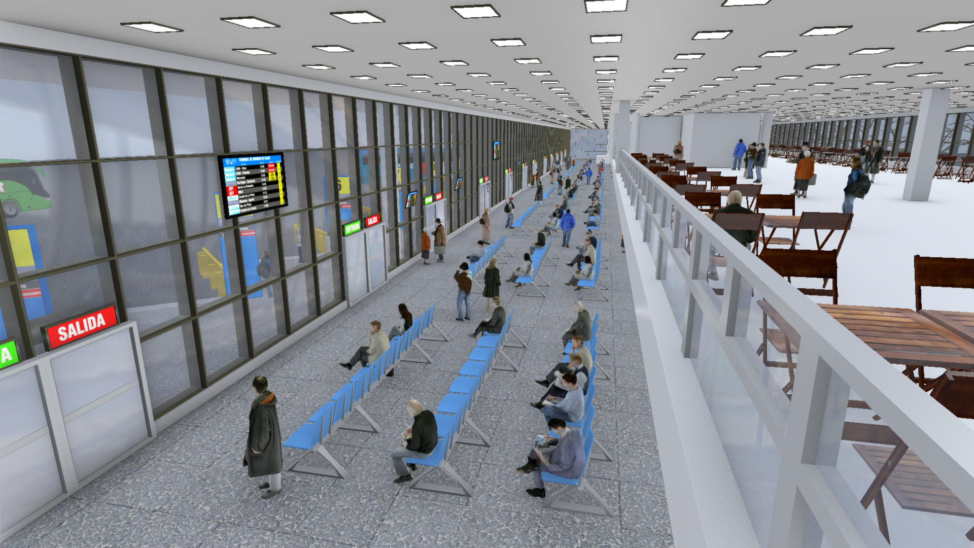 Proyecto terminal de omnibus - Interior 