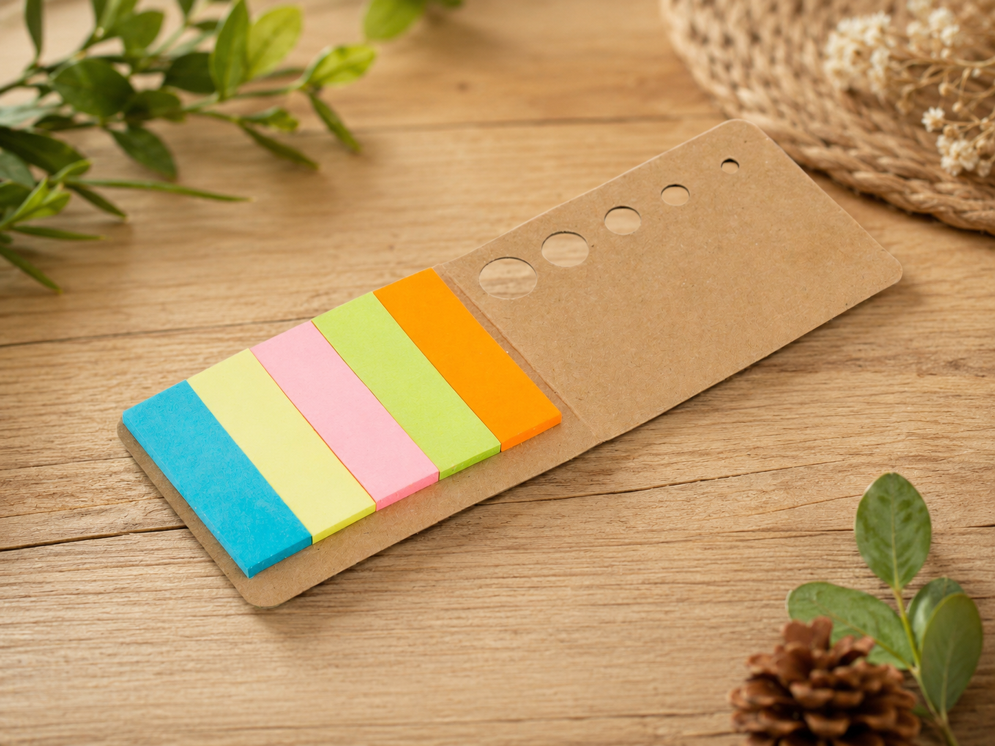 Bloc notes repositionnables avec oeillets en carton recyclé sans personnalisation