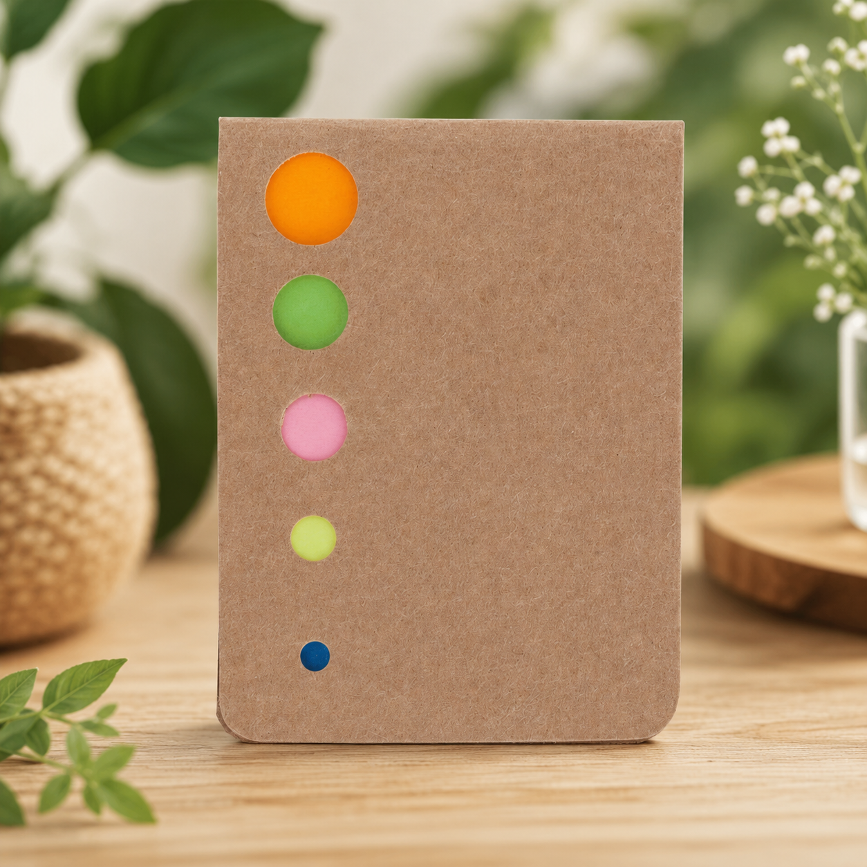Bloc notes repositionnables avec oeillets en carton recyclé sans personnalisation
