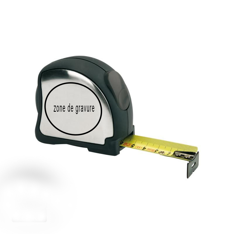 Mètre de 5 mètres/25 mm en acier inoxydable personnalisé par gravure