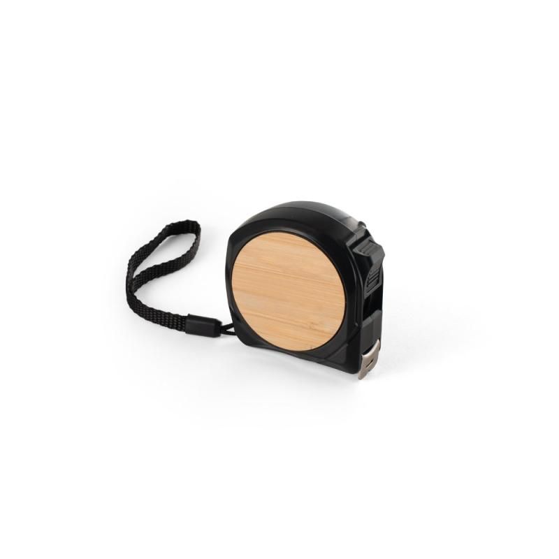 Mètre ruban de 5 mètres en bambou et ABS recyclé personnalisé par gravure