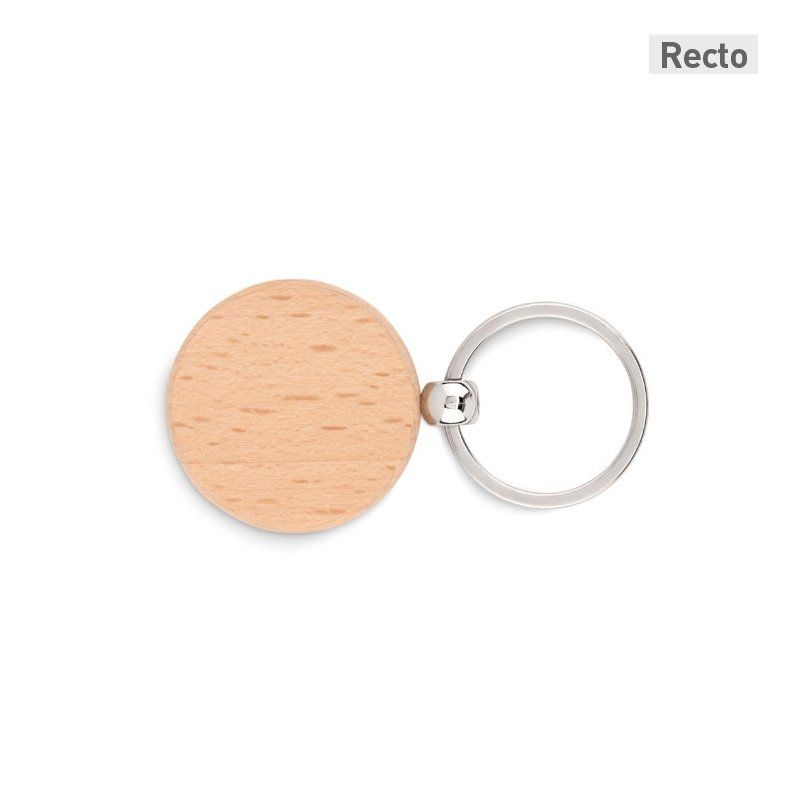 Porte-clés bois rond