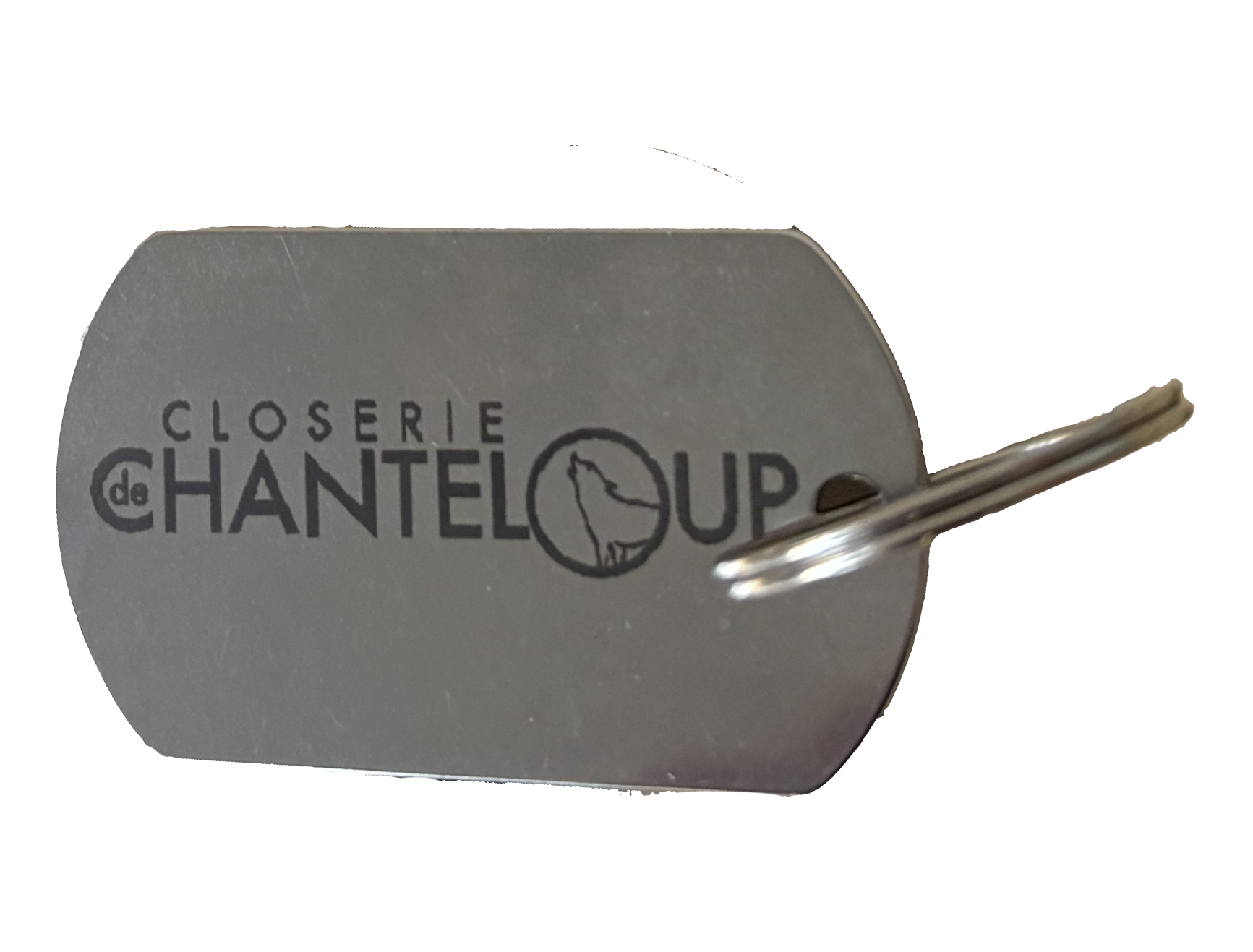 Médaille rectangulaire en acier inoxydable personnalisée par gravure