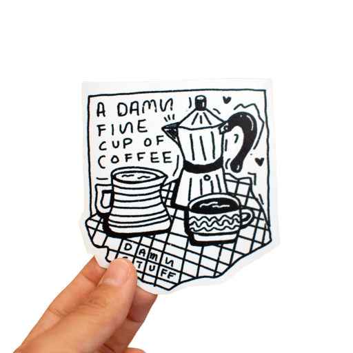 Coffee Art Sticker